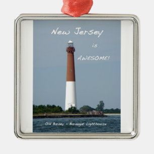 Adorno Metálico New Jersey es impresionante - faro de Barnegat