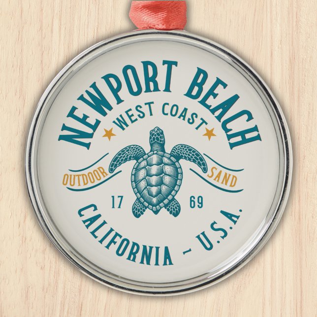 Adorno Metálico Newport Beach California West Coast (Subido por el creador)