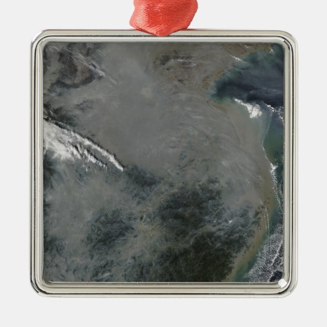 Adorno Metálico Niebla sobre el este de China (Frente)