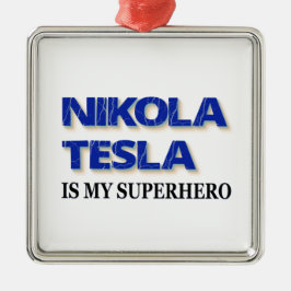Adorno Metálico Nikola Tesla Es Mi Superhéroe