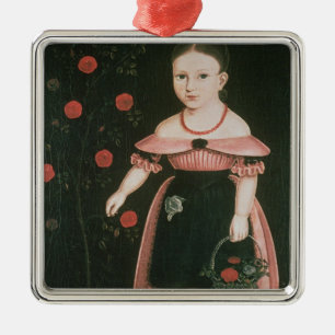 Adorno Metálico Niña en la lavanda, c.1840