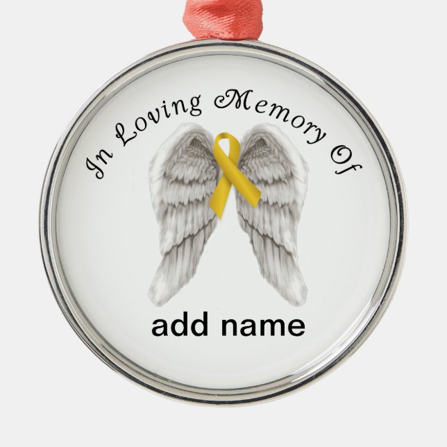 Adorno Metálico Niñez conmemorativa de la cinta del oro del (Frente)