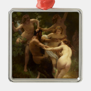 Adorno Metálico Ninfas y Satyr de William-Adolphe Bouguereau
