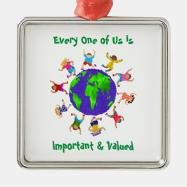 Adorno Metálico Niños importantes y valiosos