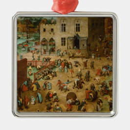 Adorno Metálico Niños jugando juegos (Pieter Bruegel el mayor)