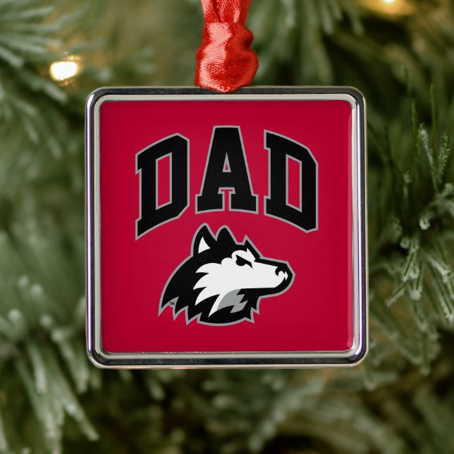 Adorno Metálico NIU Huskies Dad (Árbol)