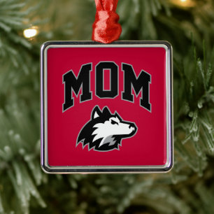 Adorno Metálico NIU Huskies Mom