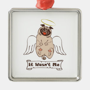 Adorno Metálico No fue una cita graciosa de ángel pug de mí