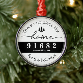Adorno Metálico No hay lugar como casa para las vacaciones