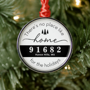 Adorno Metálico No hay lugar como casa para las vacaciones