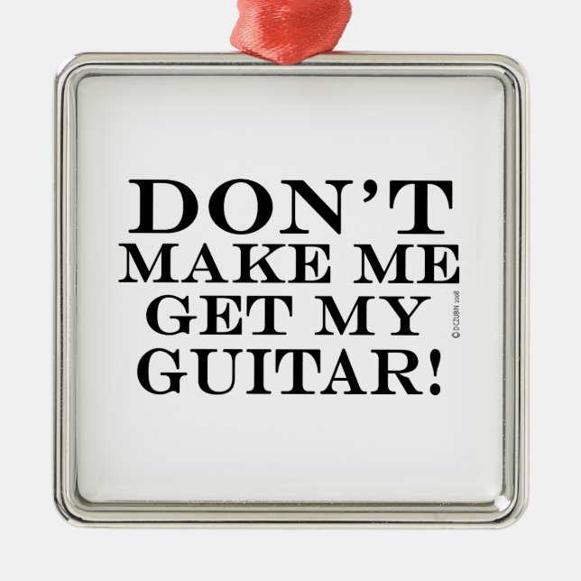 Adorno Metálico No me hagas buscar mi guitarra (Frente)