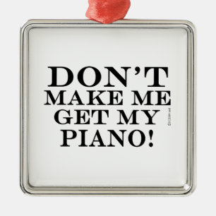 Adorno Metálico No me hagas buscar mi piano