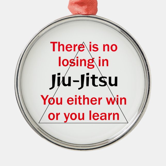 Adorno Metálico No perdidoso en Jiu Jitsu (Frente)