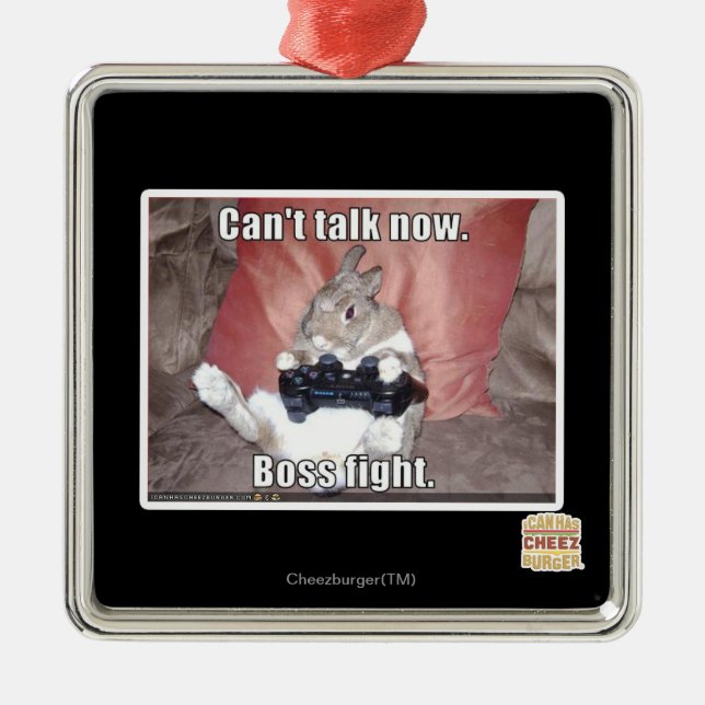 Adorno Metálico No puedo hablar ahora, lucha jefe. (Frente)