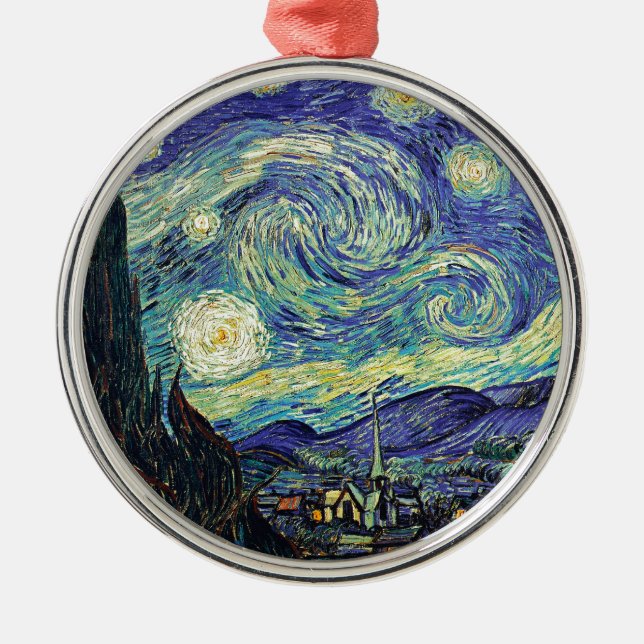 Adorno Metálico Noche estrellada de van Gogh (Frente)