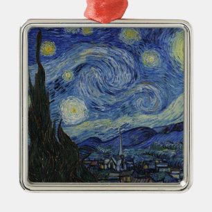 Adorno Metálico Noche estrellada de Van Gogh