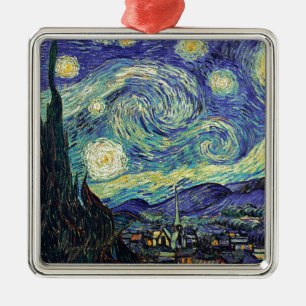 Adorno Metálico Noche estrellada de van Gogh