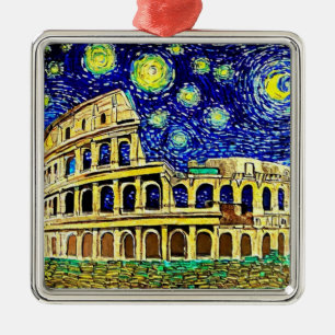 Adorno Metálico Noche estrellada Roma Italia