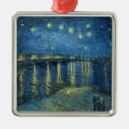 Adorno Metálico Noche estrellada sobre el río Ródano (por van Gogh