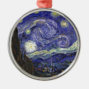 Adorno Metálico Noche estrellada, Vincent Van Gogh.