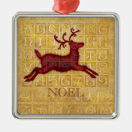 Adorno Metálico NOEL de renos voladores
