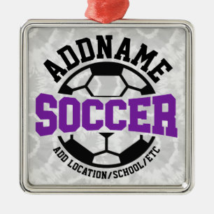 Adorno Metálico NOMBRE DE ADD Personalizado Jugador de Fútbol Tipo