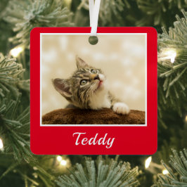 Adorno Metálico Nombre de la foto del Mascota de navidades