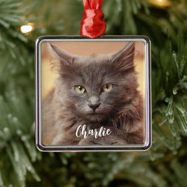 Adorno Metálico Nombre de la foto del Mascota de navidades (Árbol)