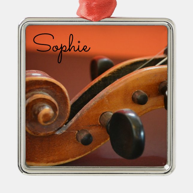 Adorno Metálico Nombre del instrumento musical de cadena clásica d (Frente)