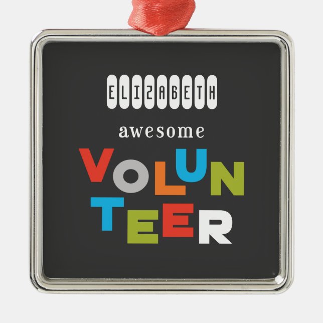 Adorno Metálico Nombre personalizado, asombrosa Apreciación del vo (Frente)