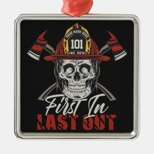 Adorno Metálico NOMBRE personalizado Bombardero primero en último  (Frente)