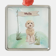 Nombre personalizado Champaña Cockapoo Mascota Per