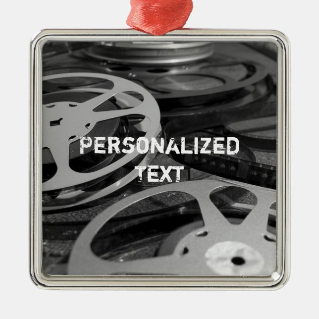 Adorno Metálico Nombre personalizado del carrete de película / del (Frente)