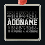Adorno Metálico NOMBRE PERSONALIZADO DESARROLLO DEL Logotipo de vo<br><div class="desc">Jugador de voleibol personal AÑADIR NOMBRE Equipo Top Sports Atlete diseño - Personalizar con su nombre o Personalizado de texto!</div>
