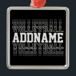 Adorno Metálico NOMBRE PERSONALIZADO DESARROLLO DEL Logotipo de vo<br><div class="desc">Jugador de voleibol personal AÑADIR NOMBRE Equipo Top Sports Atlete diseño - Personalizar con su nombre o Personalizado de texto!</div>