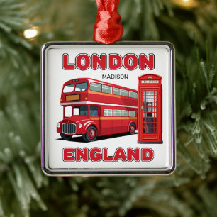 Adorno Metálico Nombre personalizado Londres Inglaterra
