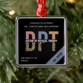 Adorno Metálico Nombre personalizado Médica de DPT de la Moda de T