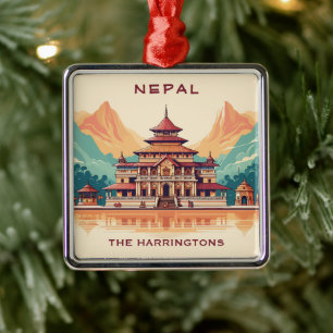 Adorno Metálico Nombre y texto personalizados Nepal