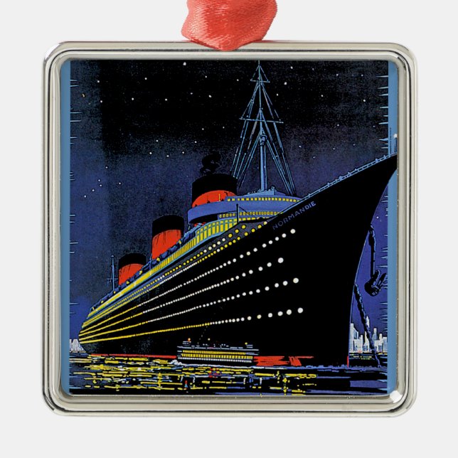 Adorno Metálico Normandie en la noche (Frente)