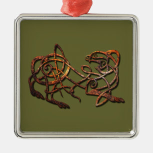 Adorno Metálico Norse Lion
