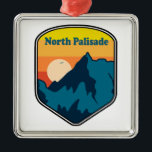 Adorno Metálico North Palisade California Amanecer<br><div class="desc">North Palisade es la tercera montaña más alta de la Sierra Nevada de California y una de las catorce del estado,  elevándose a unos 4.342 metros.</div>