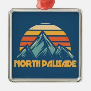 Adorno Metálico North Palisade California Retro Turquesa