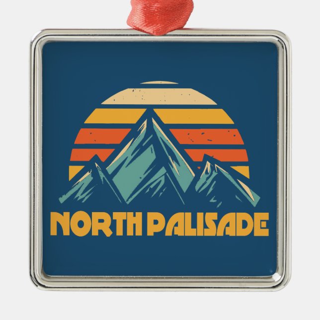 Adorno Metálico North Palisade California Retro Turquoise (Frente)