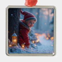 North pole Elf in the winter