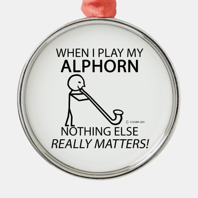 Adorno Metálico Nothing Else Matters Alphorn (Frente)