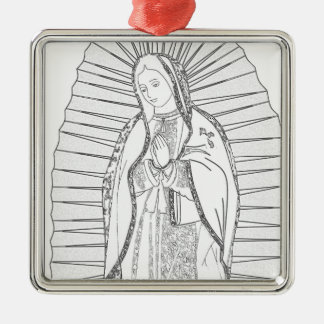 Adorno Metálico nuestra dama de guadalupe