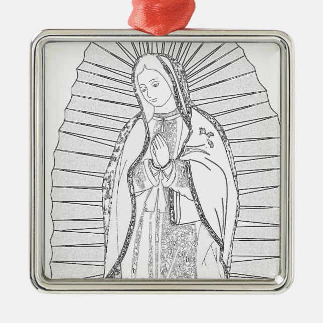 Adorno Metálico nuestra dama de guadalupe (Frente)