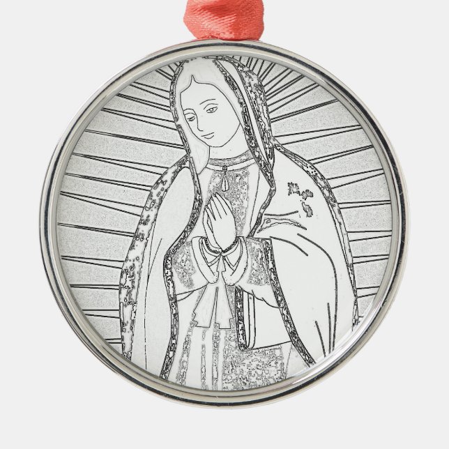 Adorno Metálico nuestra dama de guadalupe (Frente)