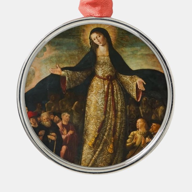 Adorno Metálico nuestra dama de misericordia (Frente)