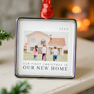 Adorno Metálico Nuestra Primera Navidad En Nuestro Nuevo Hogar Mod